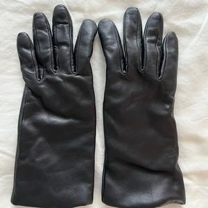 Cashmere Lined Leather Touchscreen Gloves